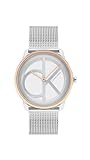 Calvin Klein Reloj Analógico de Cuarzo Unisex con correa de malla de acero inoxidable plateada - 25200033