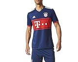 adidas Bayern Múnich, Temporada 2017/18, Juego Camiseta Segunda Equipación 2ª 2017-2018, Hombre, Azul (Maruni/rojfcb), M