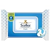 Scottex Fresh Papel Higiénico Húmedo, 74 Toallitas