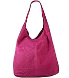 Freyday FFSA56 - Bolso de tela de Fabricada en piel auténtica. 100% Made in Italy – 100% satisfacción. para mujer rosa