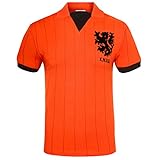 Holland Países Bajos (Holanda) - Camiseta de La Primera Equipación - Para Hombre - Producto Oficial Estilo Retro - Temporada 1983/1994 - Naranja 83 - XL