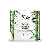 La Cheeky Panda 100% bambú inodoro rollo de papel Tissue – suave, suave con la piel, super absorbente, no químicos irritantes