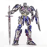 ASDPOIRE Juguetes de Transformers, Leader Toy Optimus Prime Modelo + Cambiar 5 Versión Negra Escultura de Cabeza (Color : Blue, Tamaño : Optimus Prime)