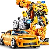 Transformers Robot Puede Cambiar De Forma Modelo De Coche Figuras De Acción Juguetes De Anime Optimus Prime Bumblebee,Yellow